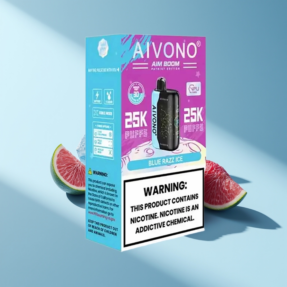Aivono Aim Boom 25000 Blaue Himbeere Eis Typ-C 650mAh