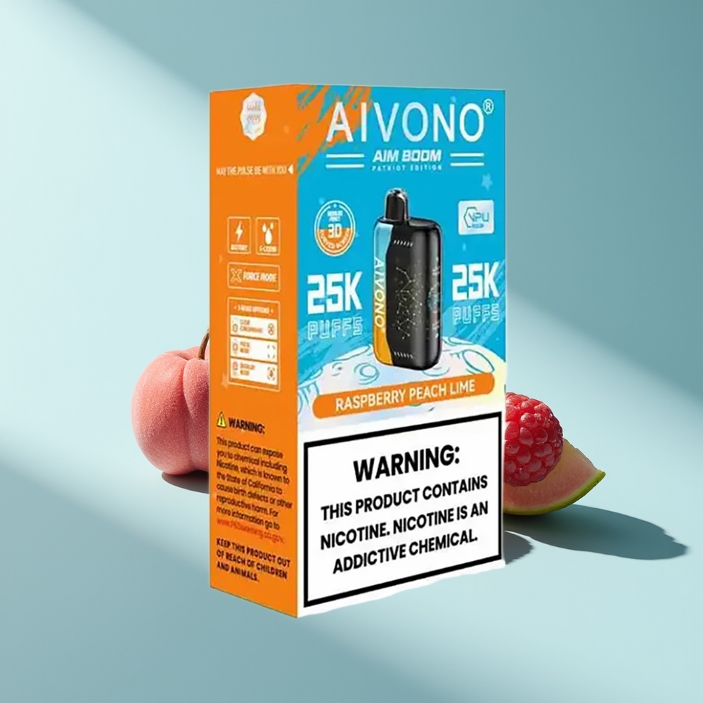 Aivono Aim Boom 25000 Himbeer Pfirsich Limette 28ml Typ-C