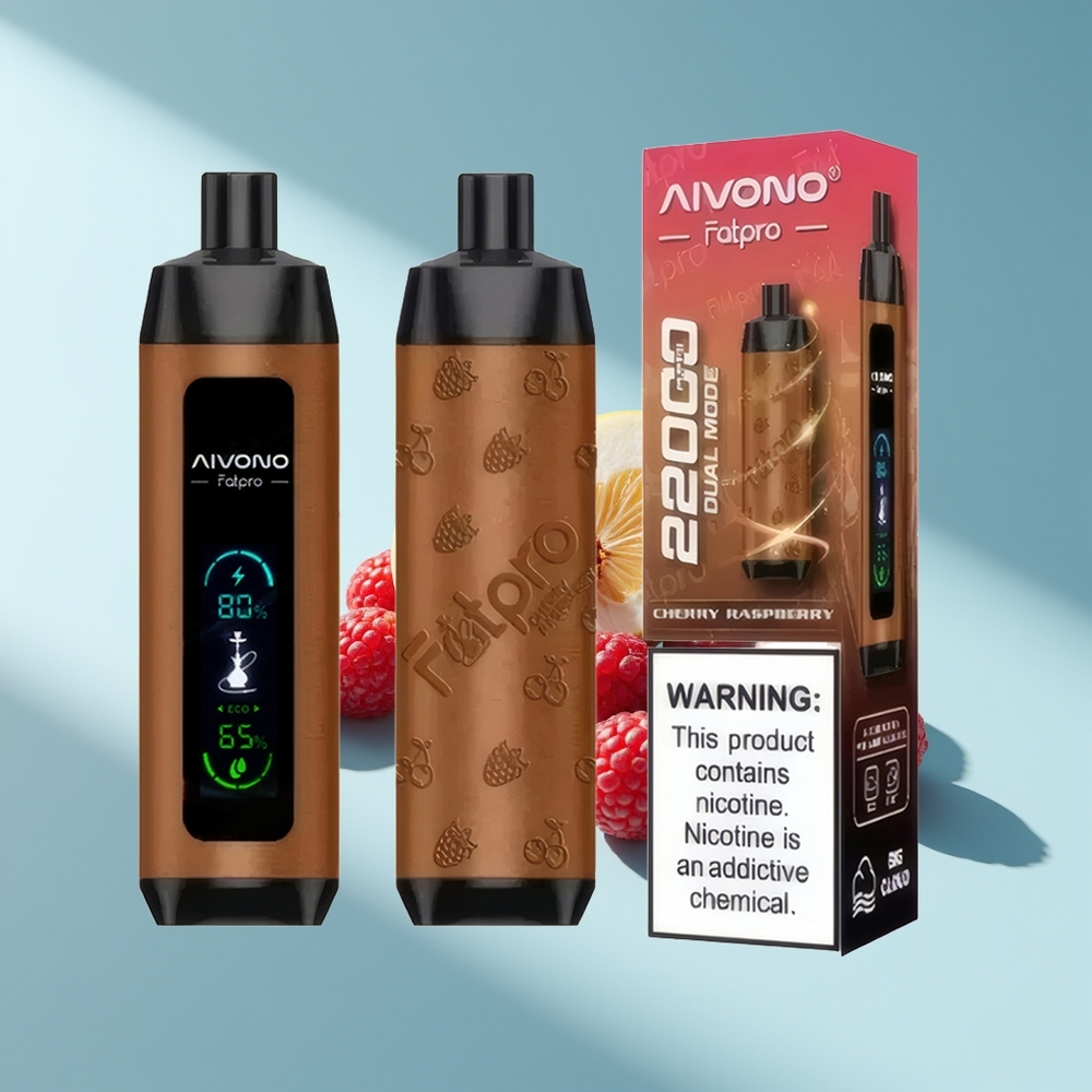 Aivono Aim Fatpro 22000 Kirsch-Himbeer mit Dual-Modus und Mesh-Coil