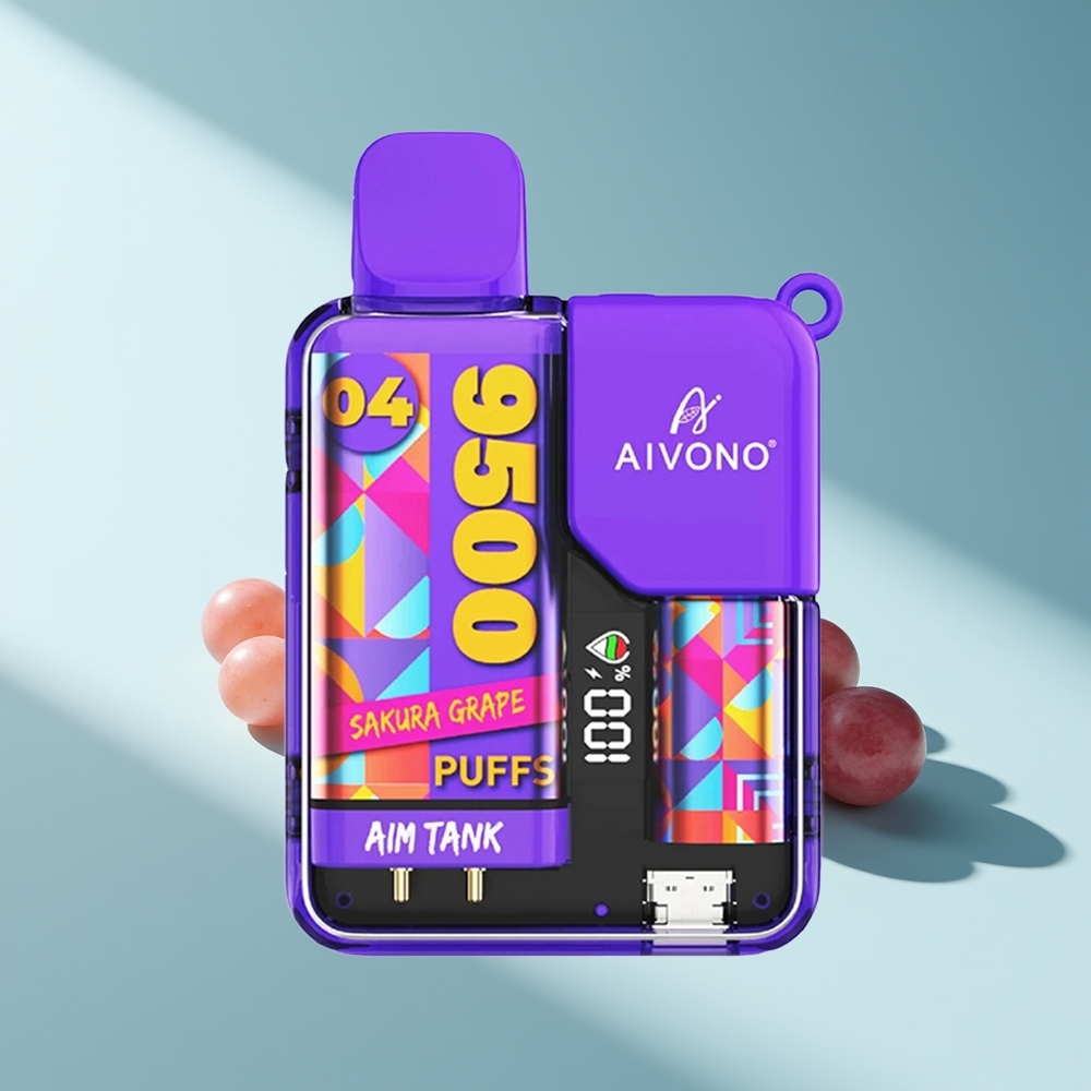 Aivono Aim Tank 9500 Kirschblüten-Traube 18ml 650mAh