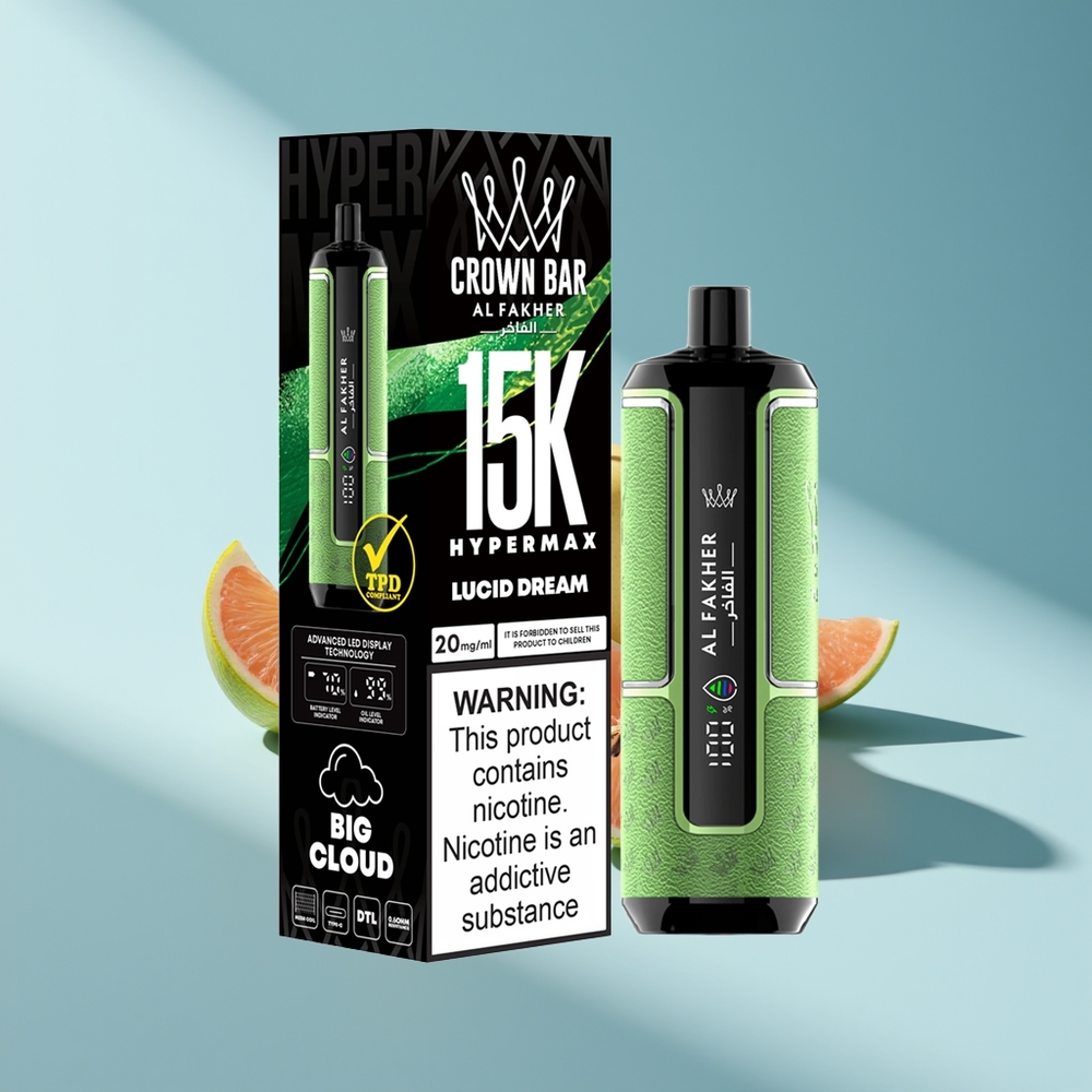 Al Fakher Crown Bar 15K Hypermax Klartraum Hypermax 22ml 600mAh