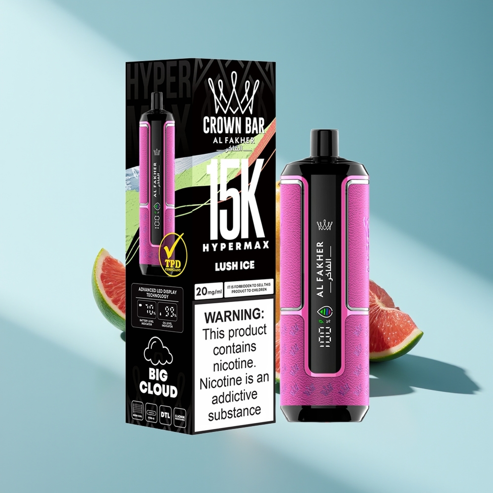 Al Fakher Crown Bar 15K Hypermax Lush Eis 22ml 600mAh