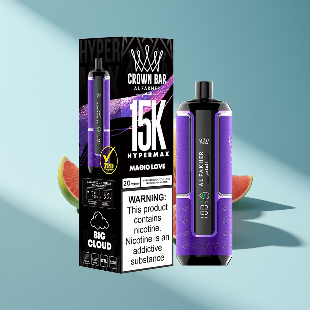 Al Fakher Crown Bar 15K Hypermax Magische Liebe Hypermax Leichtkraft