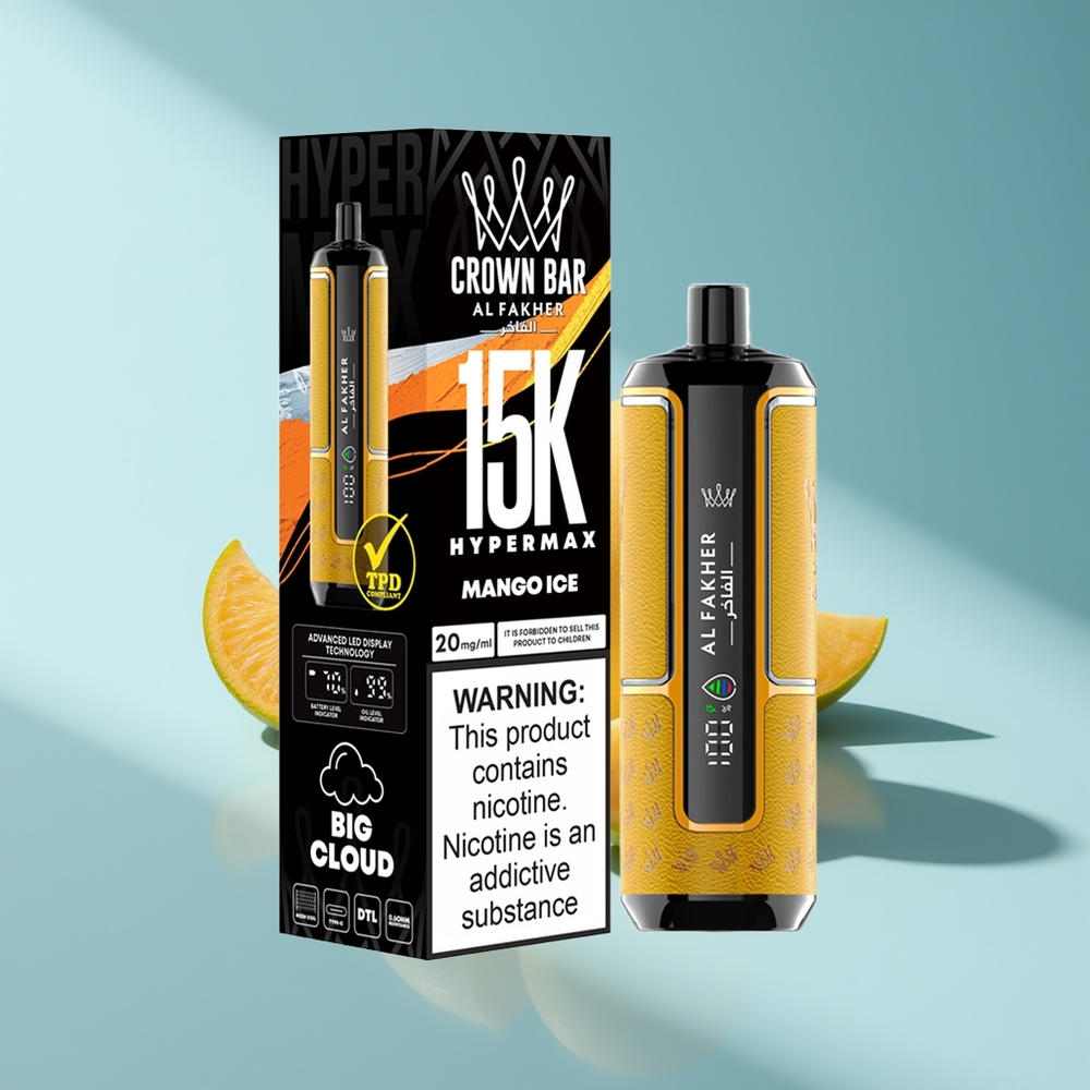 Al Fakher Crown Bar 15K Hypermax Mango Eis Hypermax 600mAh 22ml