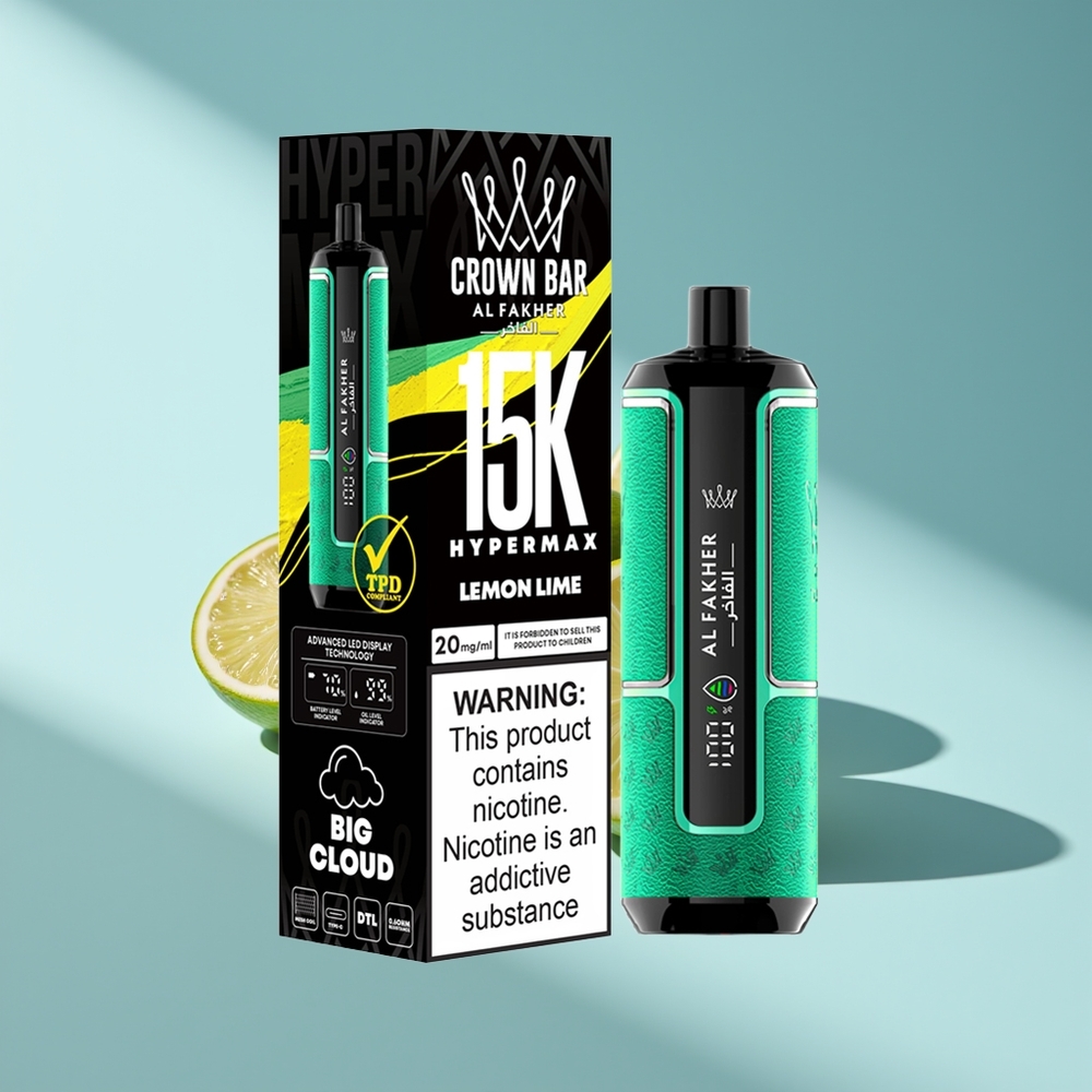 Al Fakher Crown Bar 15K Hypermax Zitronenlimette Hypermax 22ml 600mAh