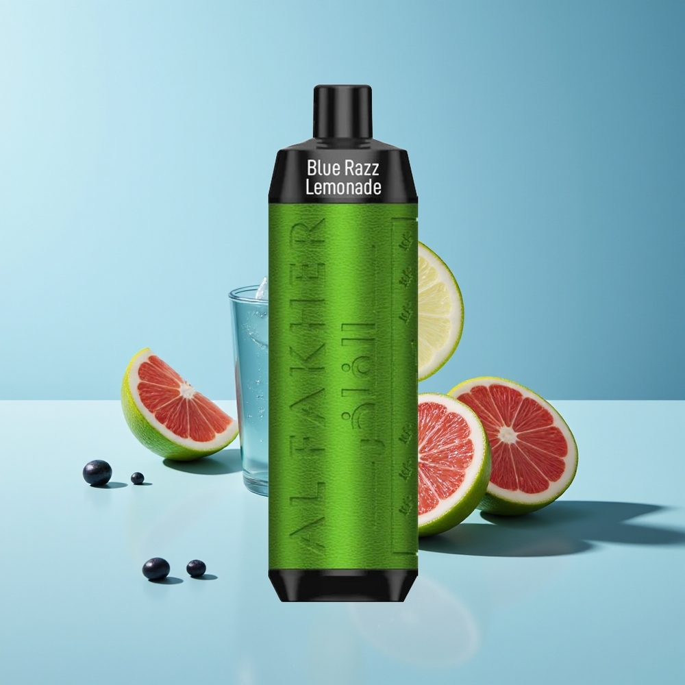 Al Fakher Crown Bar 8000 Crystal Blaue Himbeer-Zitronenlimonade mit 600mAh und Typ-C-Ladung