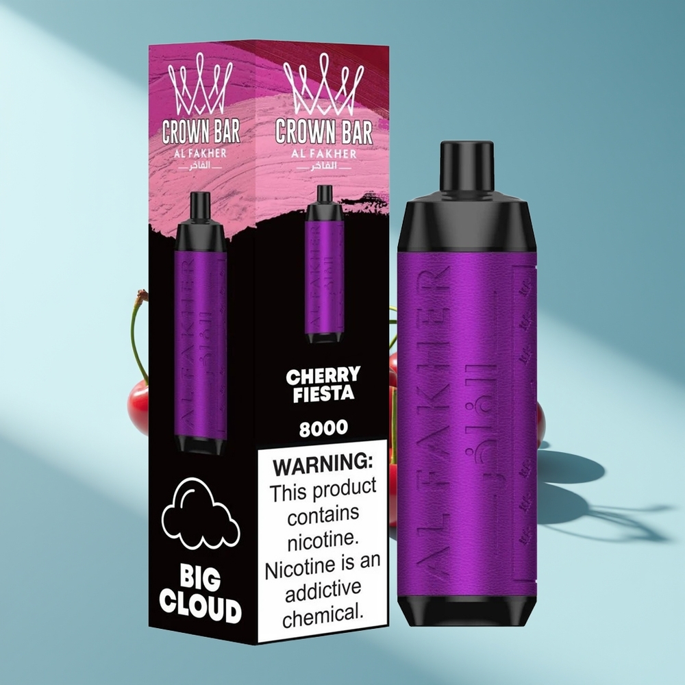 Al Fakher Crown Bar 8000 Crystal Kirschfest 600mAh 18ml