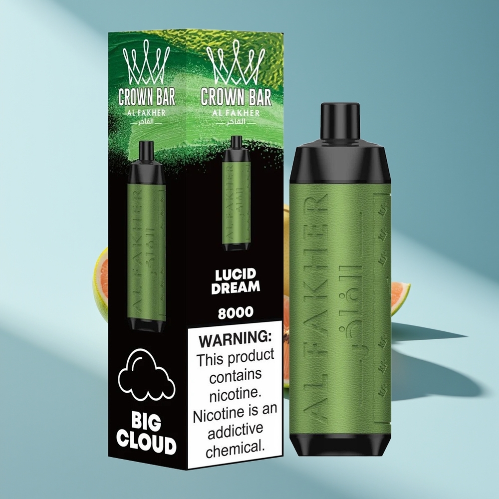 Al Fakher Crown Bar 8000 Crystal Klartraum Kristall 600mah 18ml