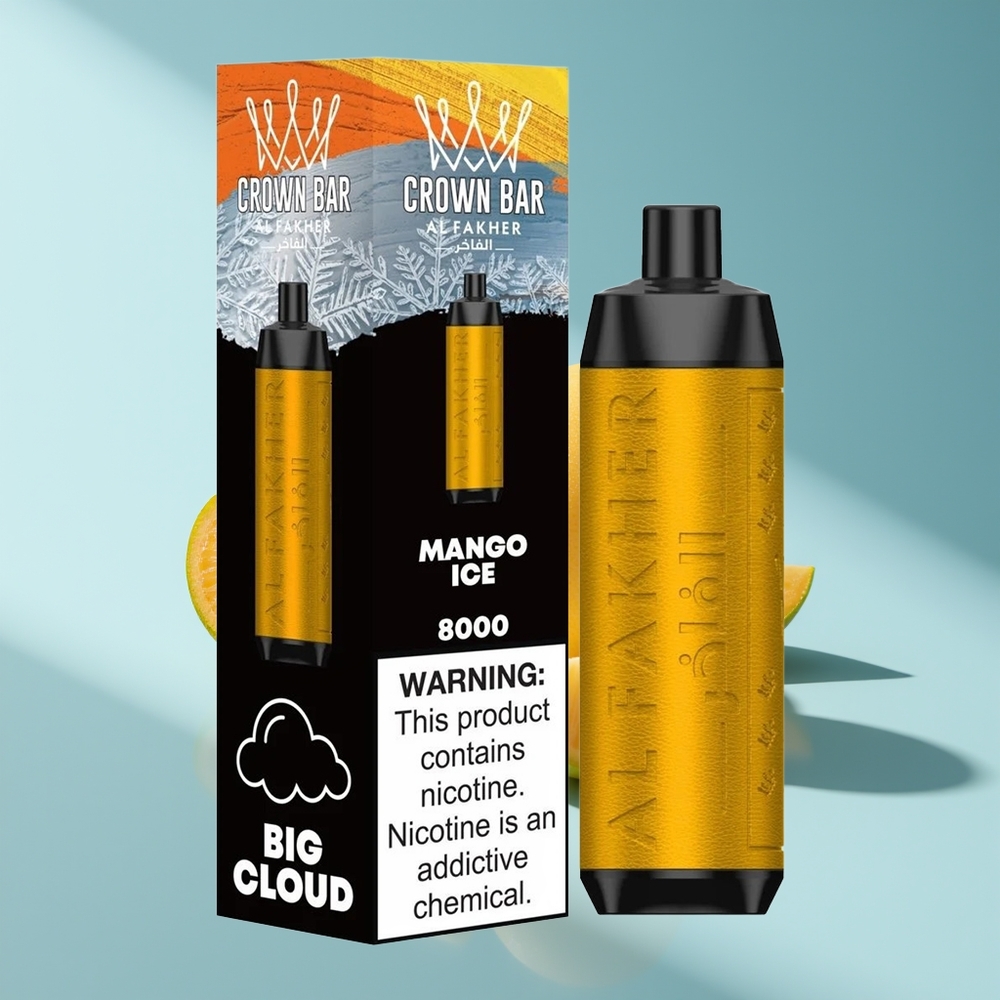 Al Fakher Crown Bar 8000 Crystal Mango Eis 600mAh 18ml