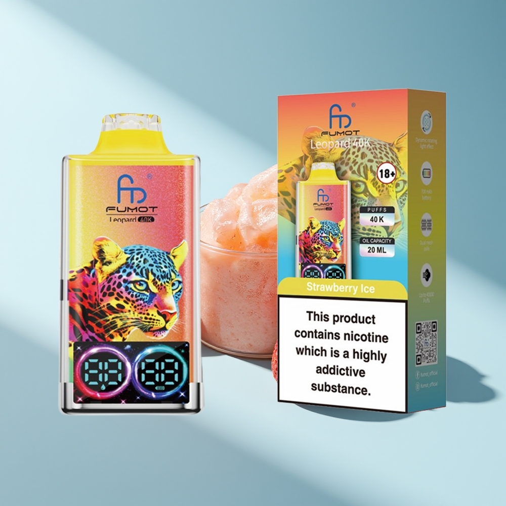 Fumot Leopard 40K Erdbeereis Dual Mesh 5%