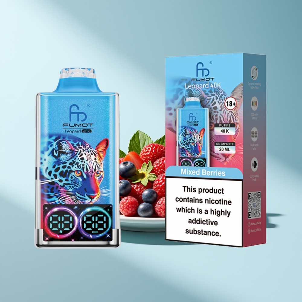 Fumot Leopard 40K Gemischte Beeren Dual Mesh 5%