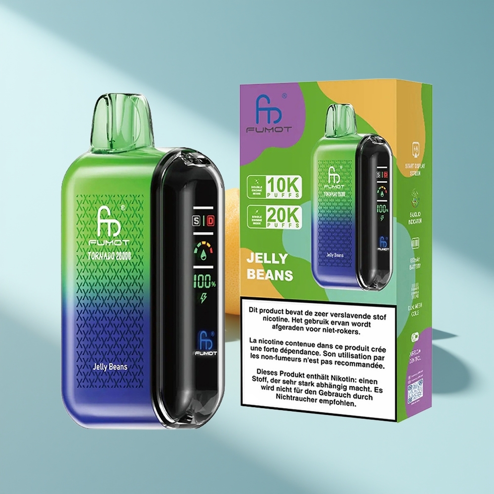 Fumot Tornado 20000 Bohnen Wirbel Dual Mesh Coil Luftstromkontrolle