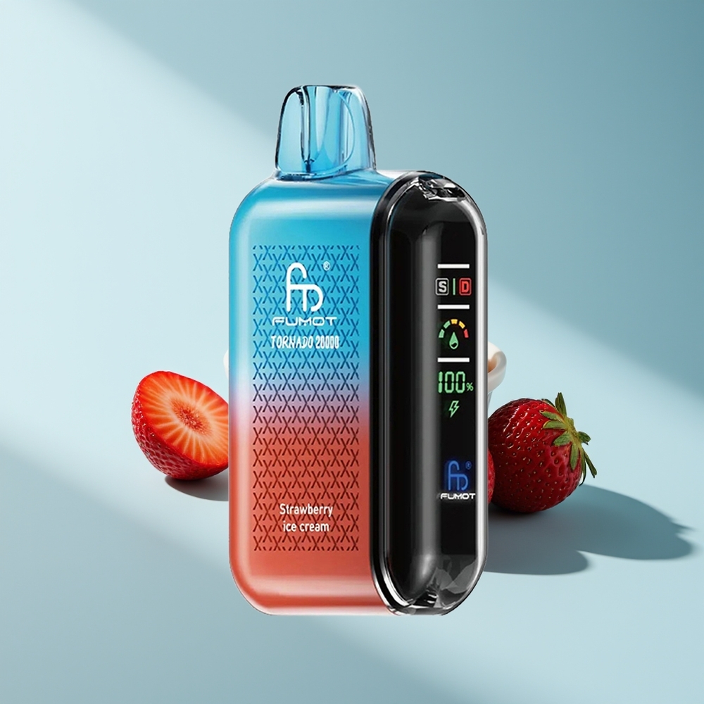 Fumot Tornado 20000 Erdbeereis Doppelnetz Luftstrom