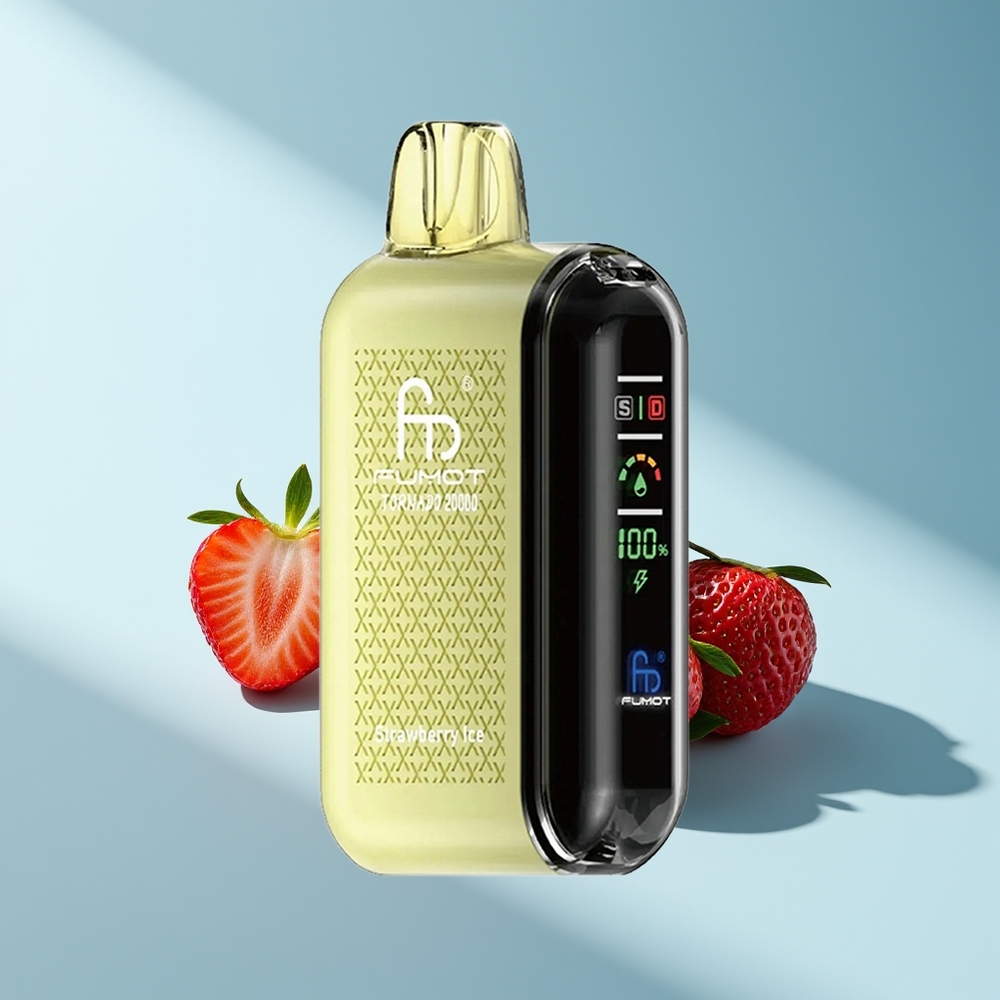 Fumot Tornado 20000 Erdbeereis Dual Mesh Coil Smart Display