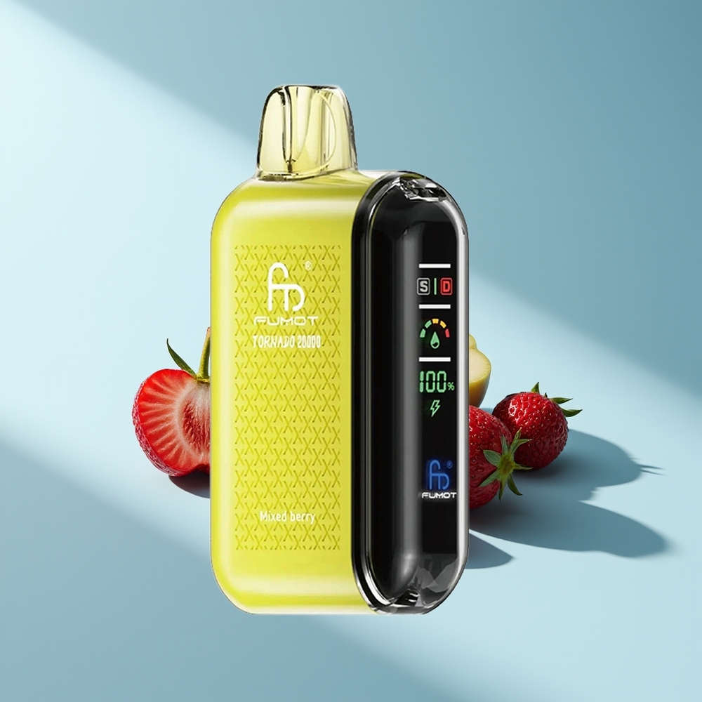 Fumot Tornado 20000 Gemischte Beere Dual Mesh Coil Smart Display