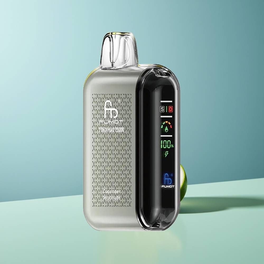Fumot Tornado 20000 Gurkenlimonade mit Dual-Mesh-Spule und Smart-Display