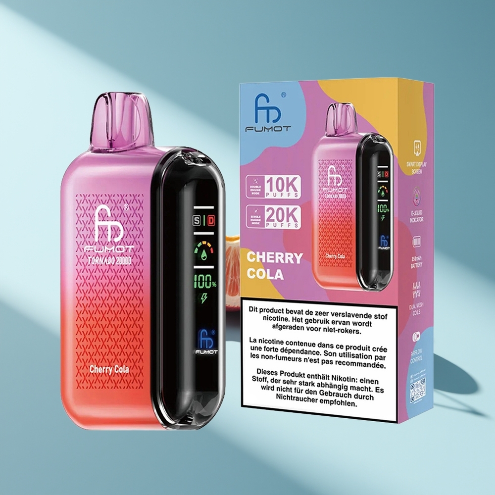 Fumot Tornado 20000 Kirsch-Cola Dual Mesh & Smart Display