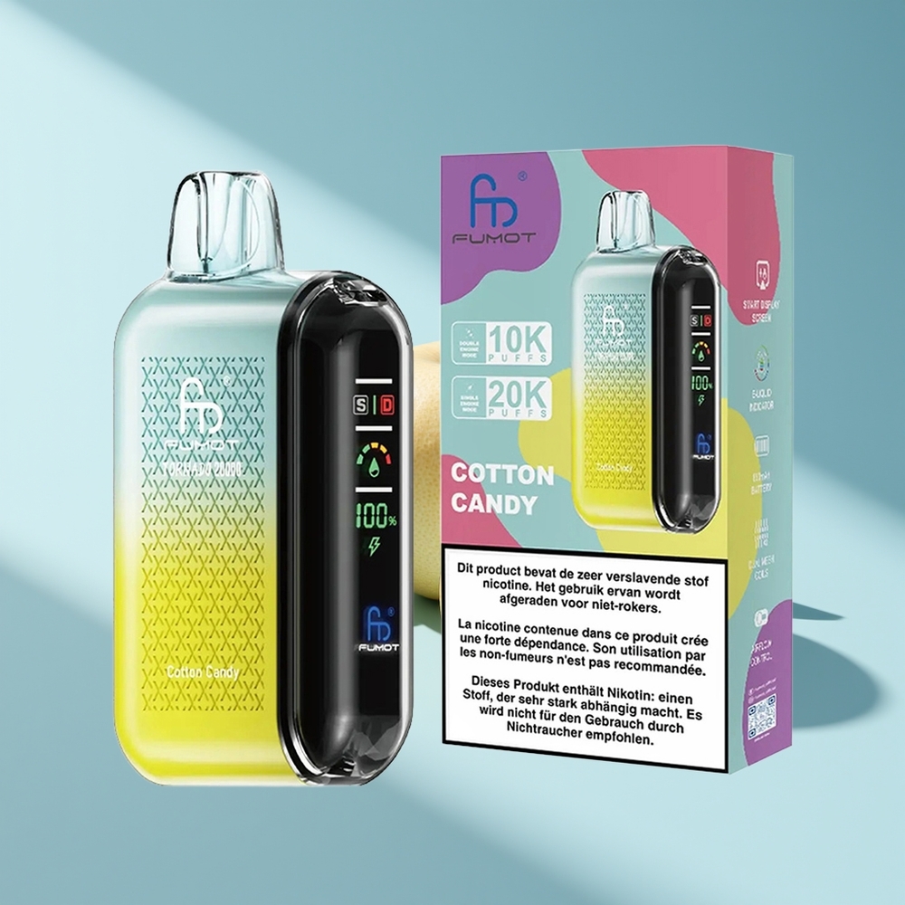 Fumot Tornado 20000 Zuckerwatte Dual Mesh Luftstrom