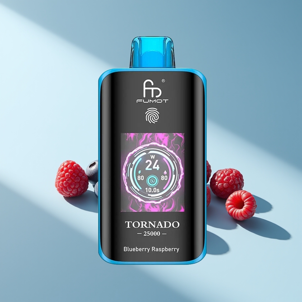 Fumot Tornado 25000 Blaubeere Himbeere HD Typ-C