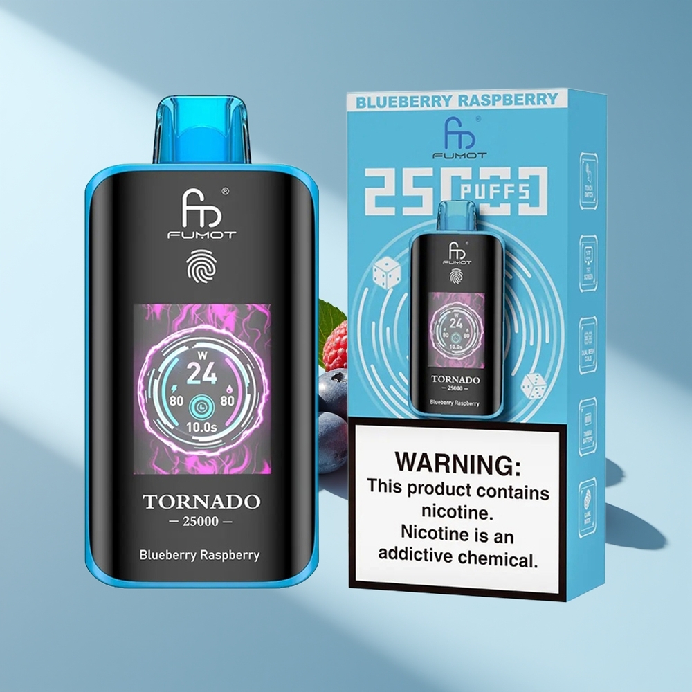 Fumot Tornado 25000 Blaubeere Himbeere HD Typ-C