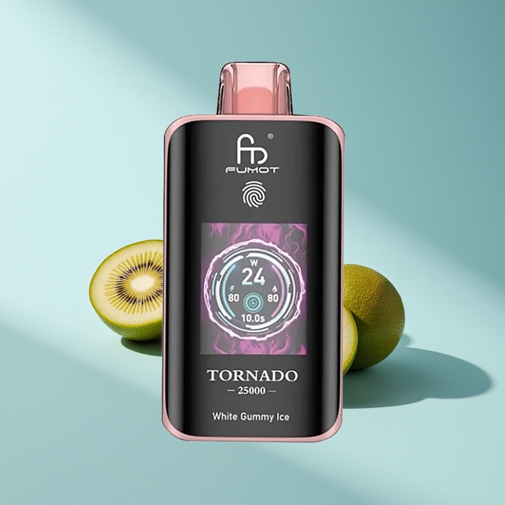 Fumot Tornado 25000 Kiwi Passionsfrucht Guave HD Bildschirm 20ml Vorgefüllt