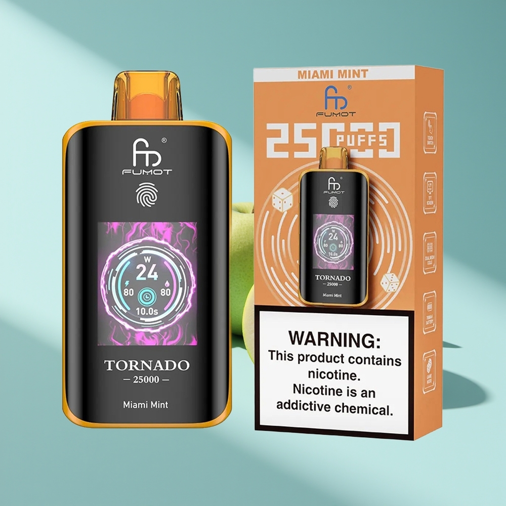 Fumot Tornado 25000 Miami Minze HD Typ-C 700mAh