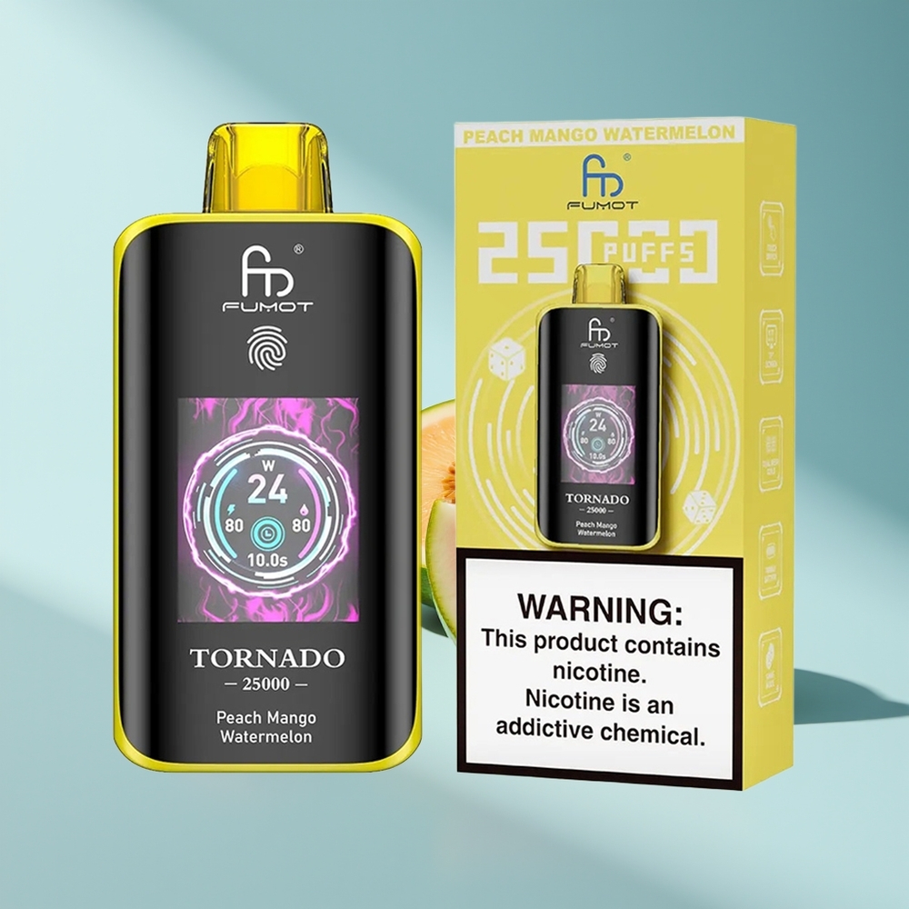 Fumot Tornado 25000 Pfirsich Mango Wassermelone HD Typ-C