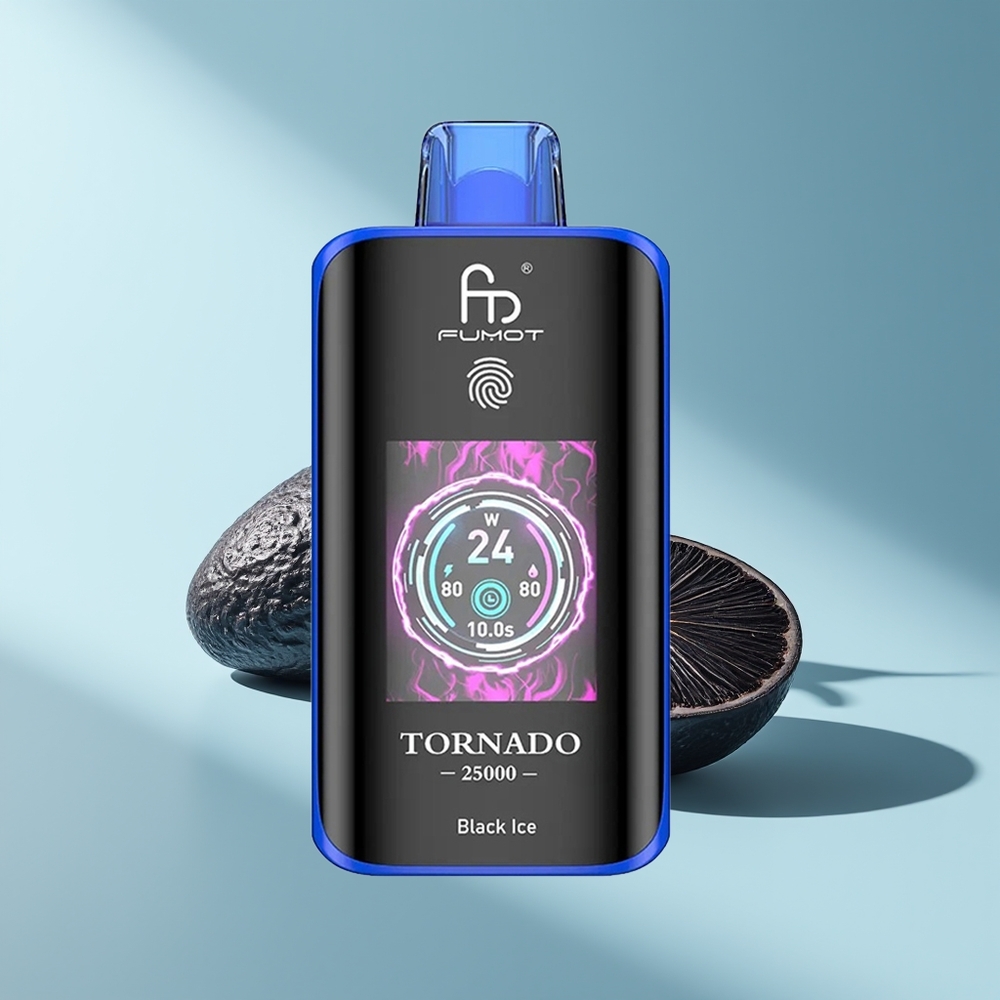 Fumot Tornado 25000 Schwarz-Eis HD 700mAh