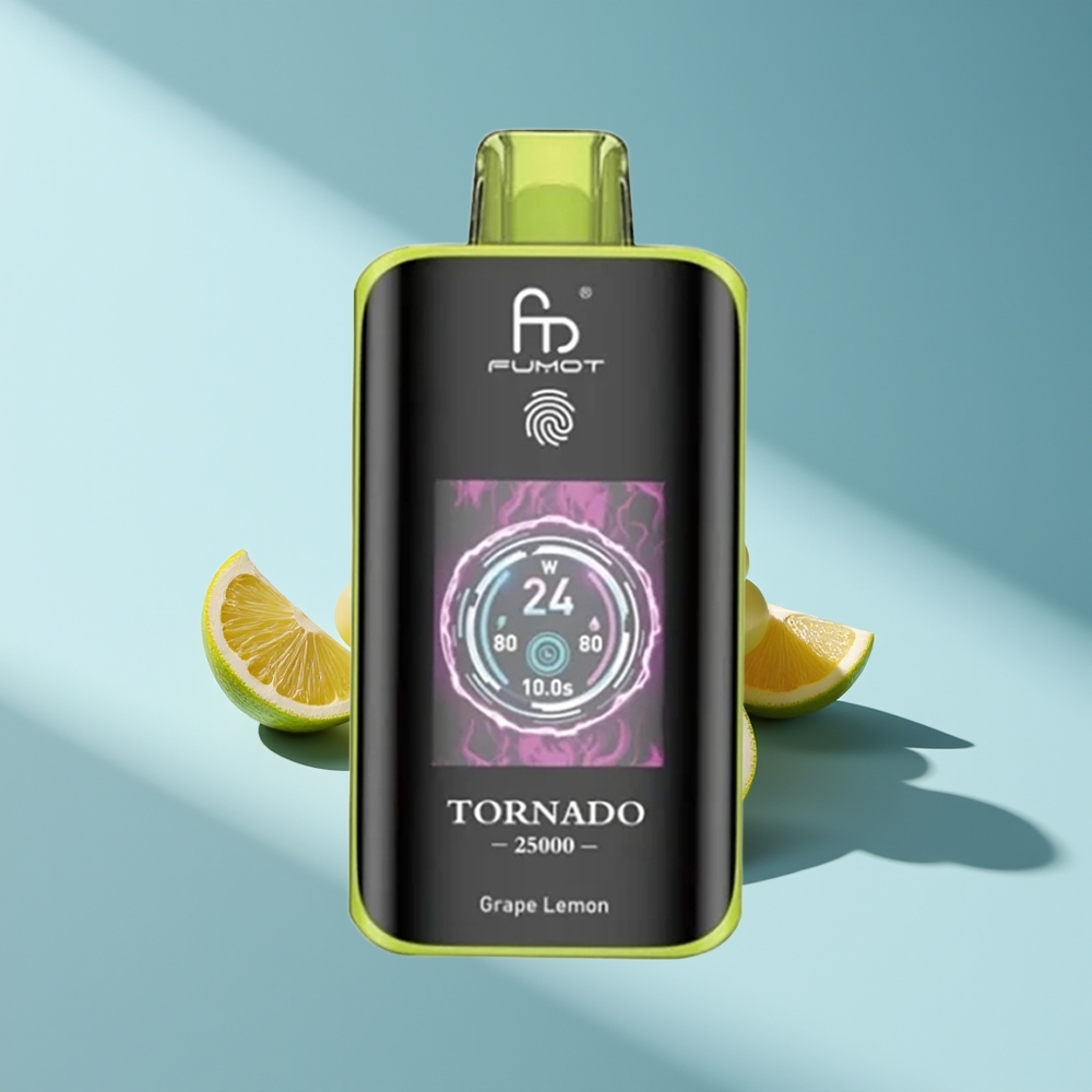 Fumot Tornado 25000 Traube Zitrone HD Typ-C