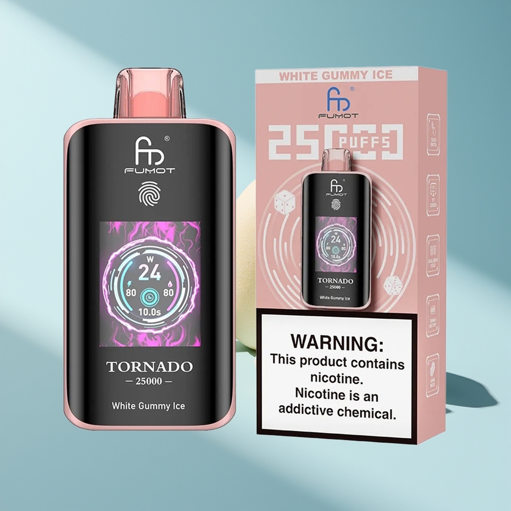 Fumot Tornado 25000 Weißer Gummieis HD 700mAh
