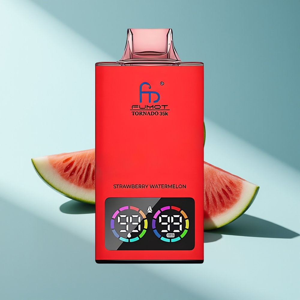 Fumot Tornado 35000 Erdbeer-Wassermelone Dual-Mesh Schnellladung
