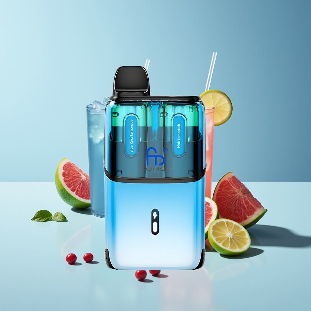 Fumot Ultra T32000 Blau-Himbeer-Zitronenade - Rosa Zitronenade mit 800mAh und Mesh Coil