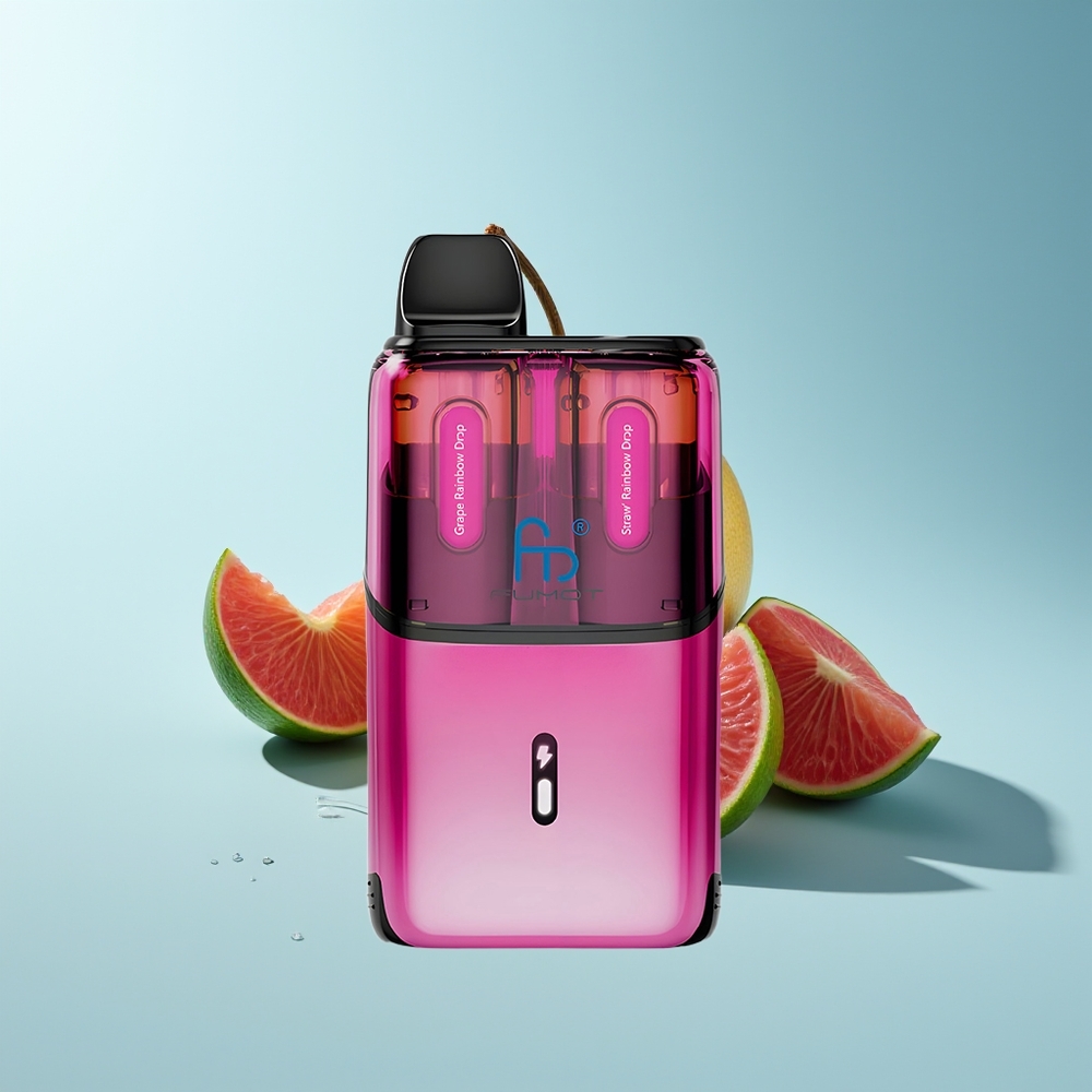 Fumot Ultra T32000 Erdbeer-Regenbogentropfen mit 800mAh und Mesh Coil