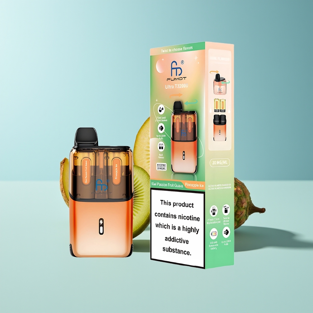 Fumot Ultra T32000 Kiwi-Maracuja-Guava-Ananas-Eis mit 800mAh und Mesh Coil
