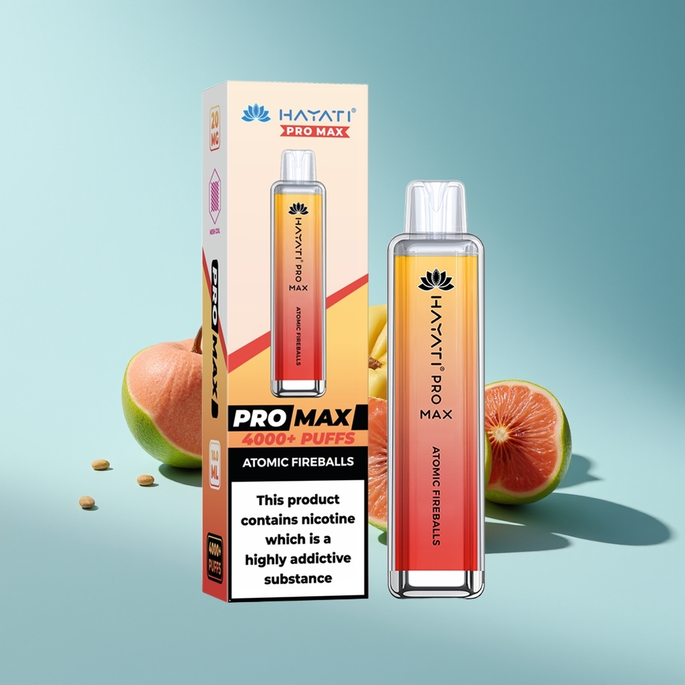 Hayati Pro Max 4000 Atomare Feuerbälle Pro Max Dual Coil Rechargebar