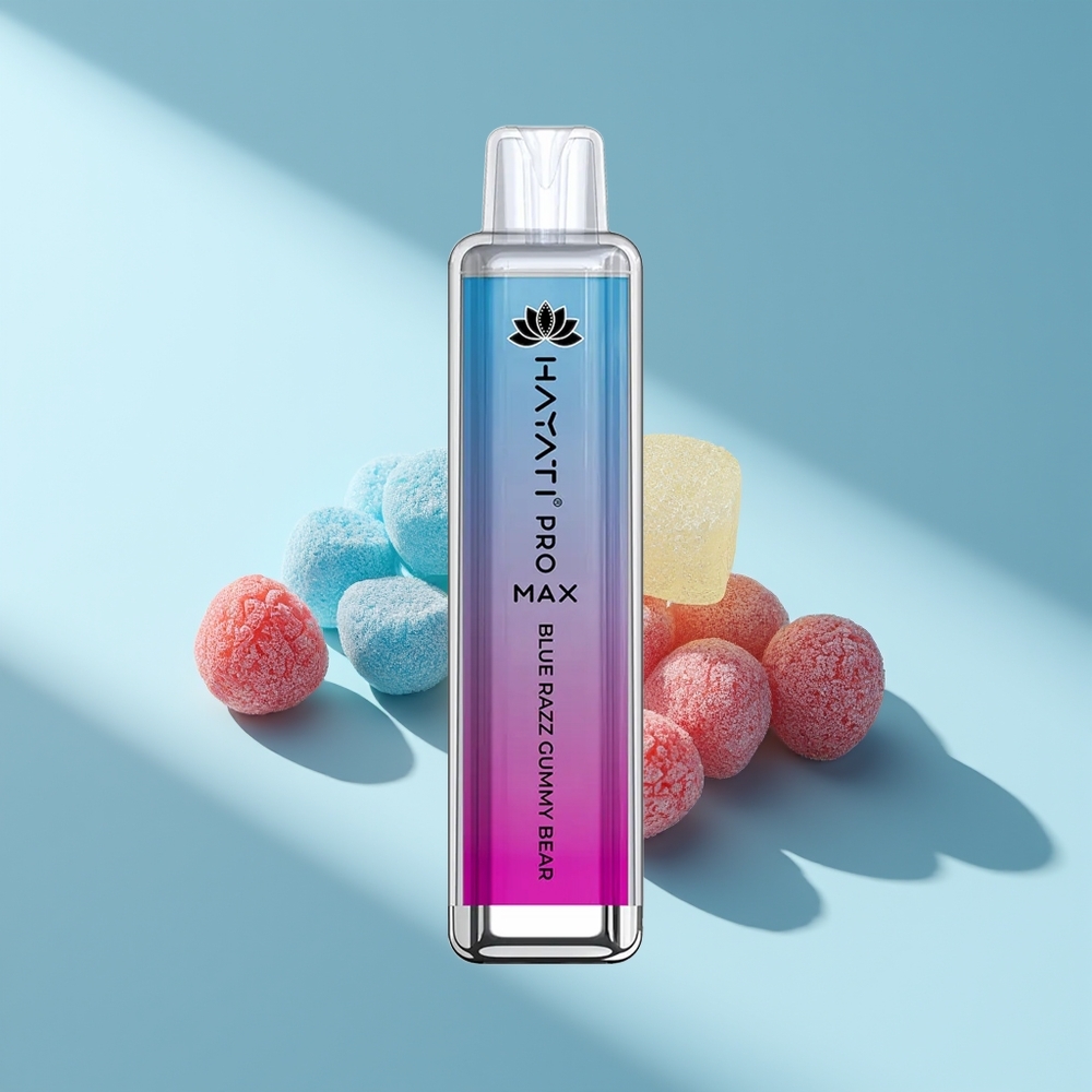 Hayati Pro Max 4000 Blaue Himbeer-Gummibärchen Dual-Mesh Kristall