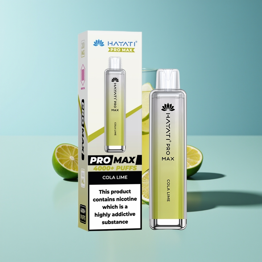 Hayati Pro Max 4000 Cola Lime Dual Mesh Rechargebar