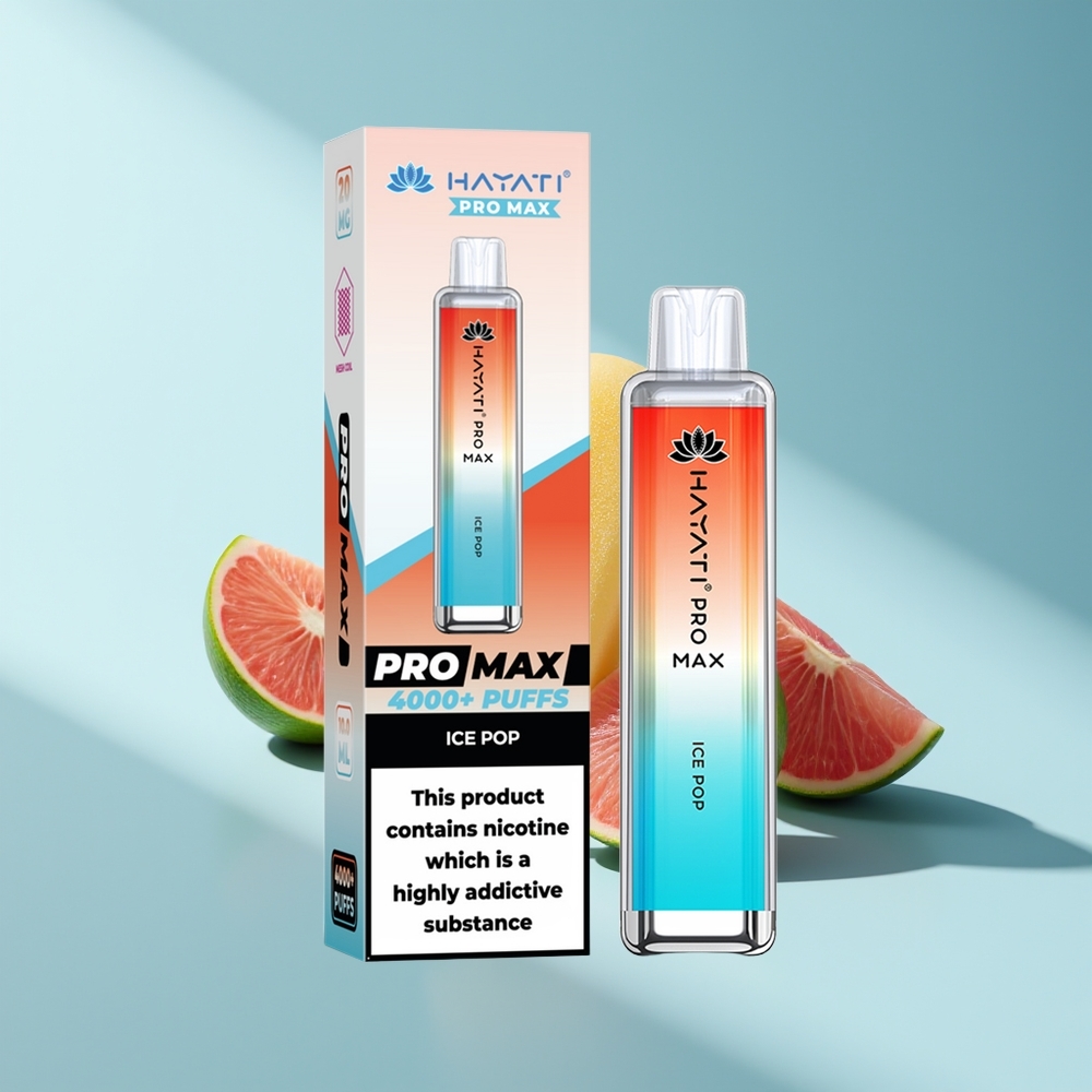 Hayati Pro Max 4000 Eisstängel Dual Mesh Rechargebar