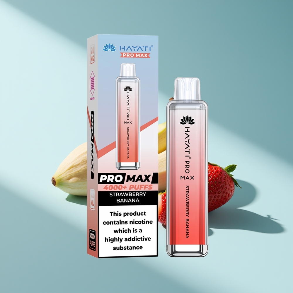 Hayati Pro Max 4000 Erdbeer-Banane Dual Mesh Rechargebar