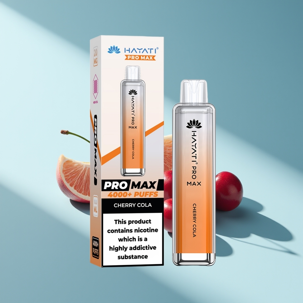 Hayati Pro Max 4000 Kirsch Cola Dual Mesh Rechargebar