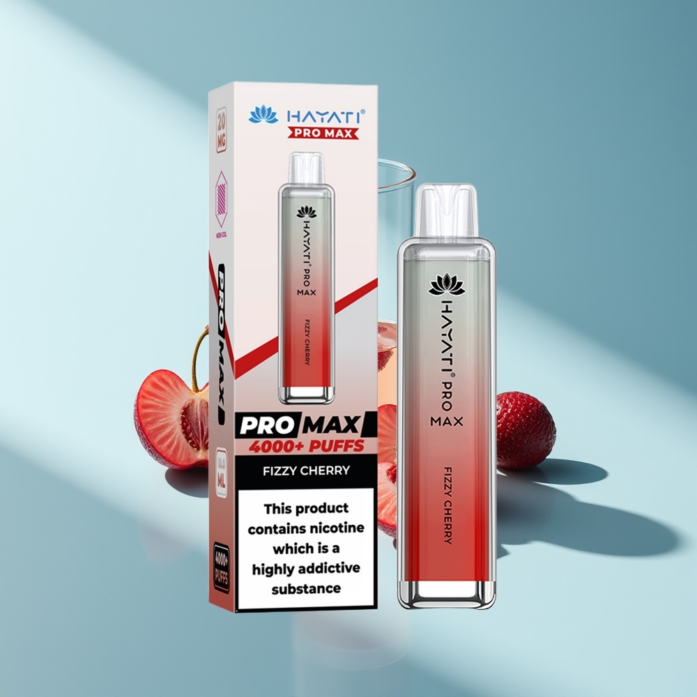 Hayati Pro Max 4000 Knusprige Kirsche Dual Coil Rechargebar
