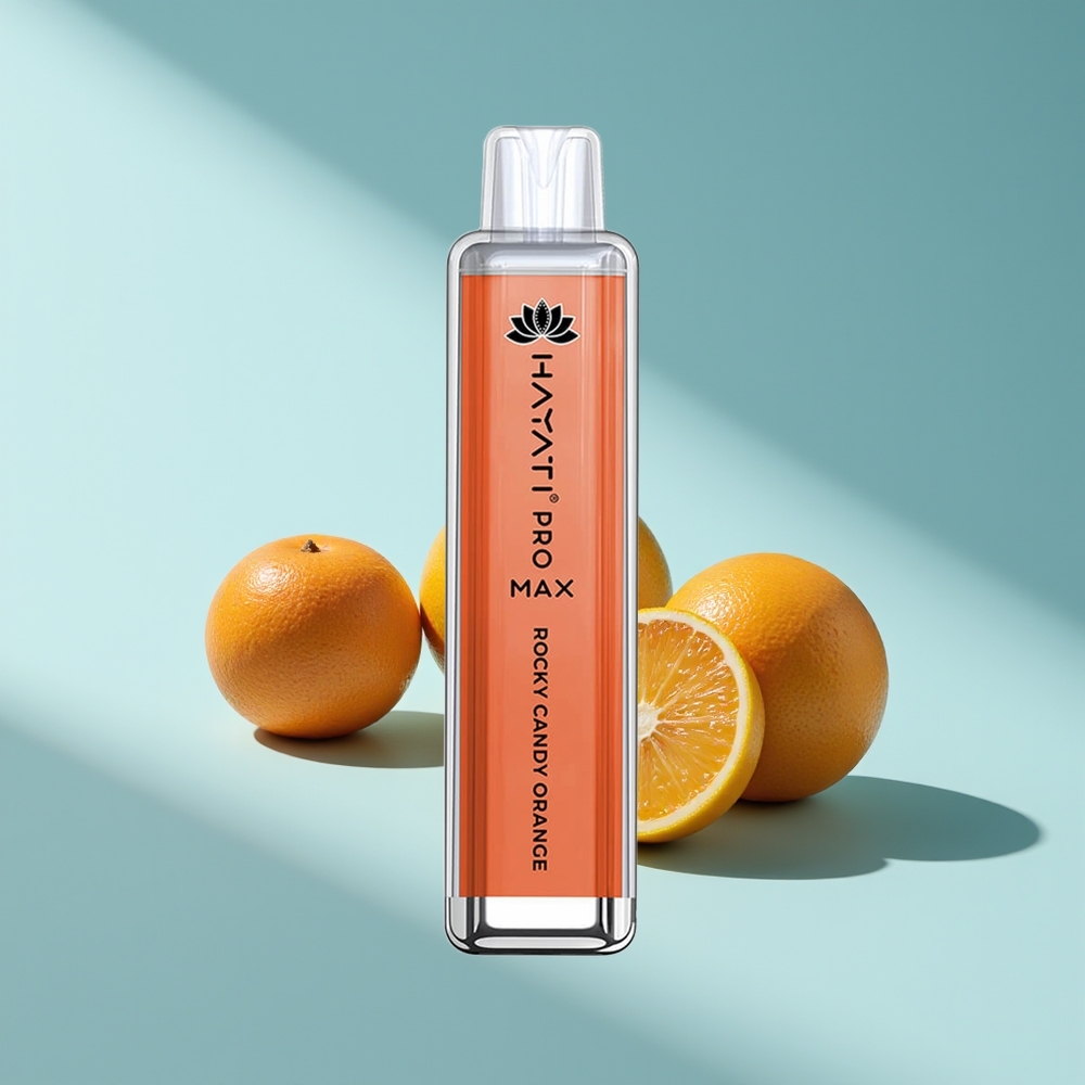 Hayati Pro Max 4000 Orangen-Felsenzucker Dual-Mesh Rechargebar