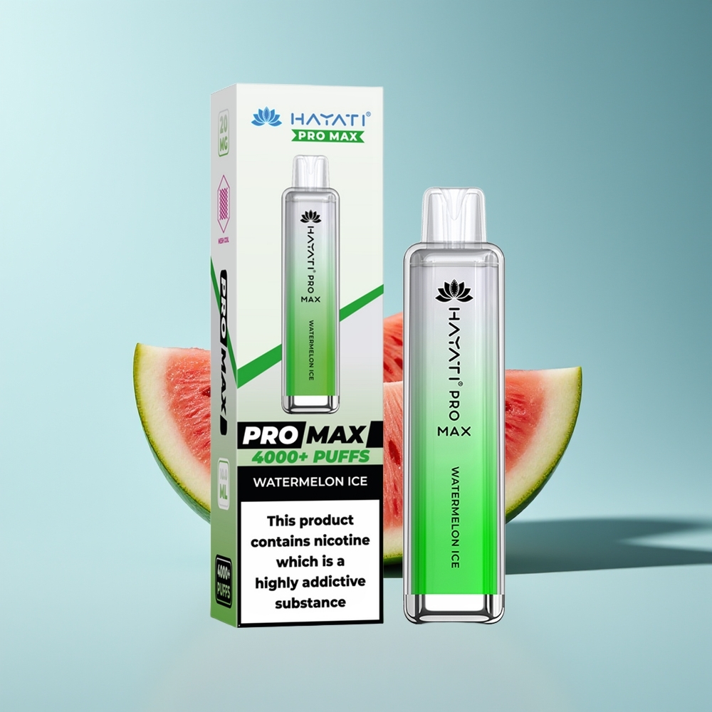 Hayati Pro Max 4000 Wassermelone Eis Dual Coil Rechargebar