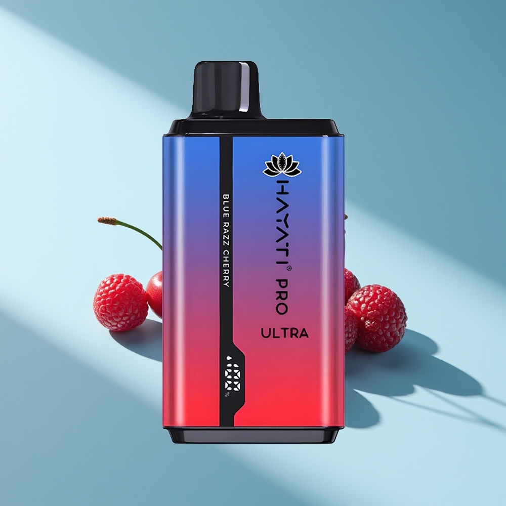 Hayati Pro Ultra 15000 Blaue Himbeer-Kirsche Ultra 850mAh 2%