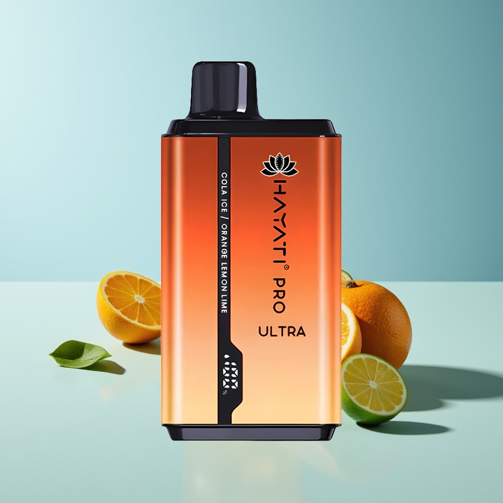 Hayati Pro Ultra 15000 Cola Eis Orange Zitrone & Limette 850mAh 2%