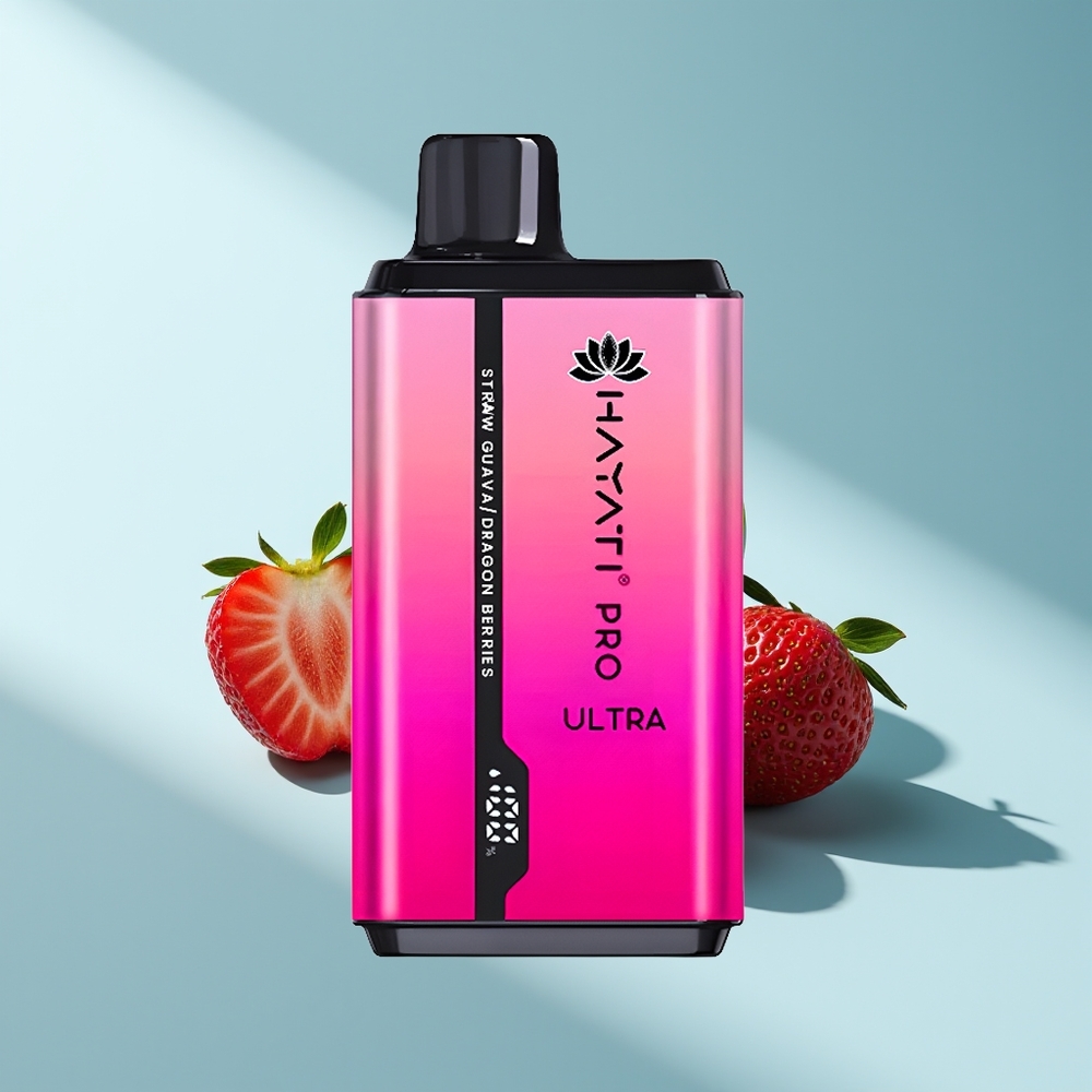 Hayati Pro Ultra 15000 Erdbeer-Guava-Drachenbeeren 850mAh 2%