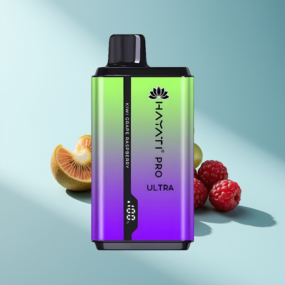Hayati Pro Ultra 15000 Kiwi Traube Himbeere 850mAh 24ml