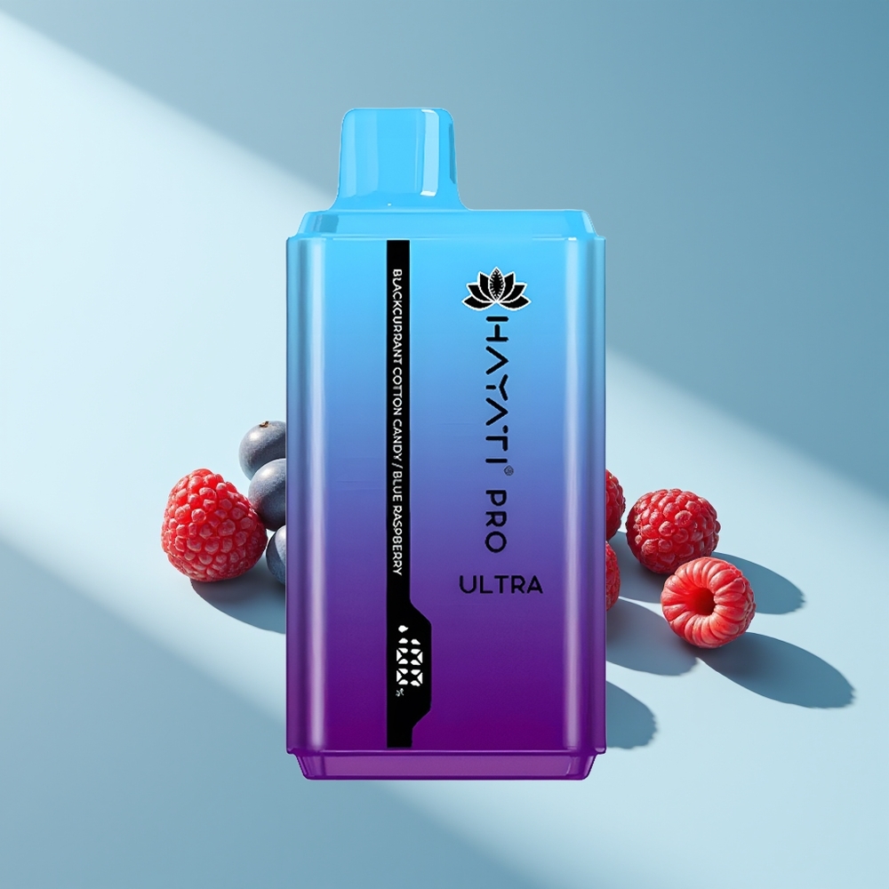 Hayati Pro Ultra 15000 Schwarze Johannisbeere Zuckerwatte Blaue Himbeere 850mAh 2 12ml
