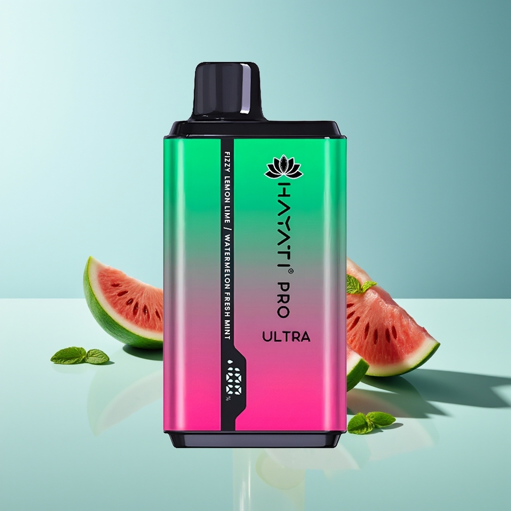Hayati Pro Ultra 15000 Sprudelnde Zitrone & Limette Wassermelone Frische Minze 850mAh 24ml