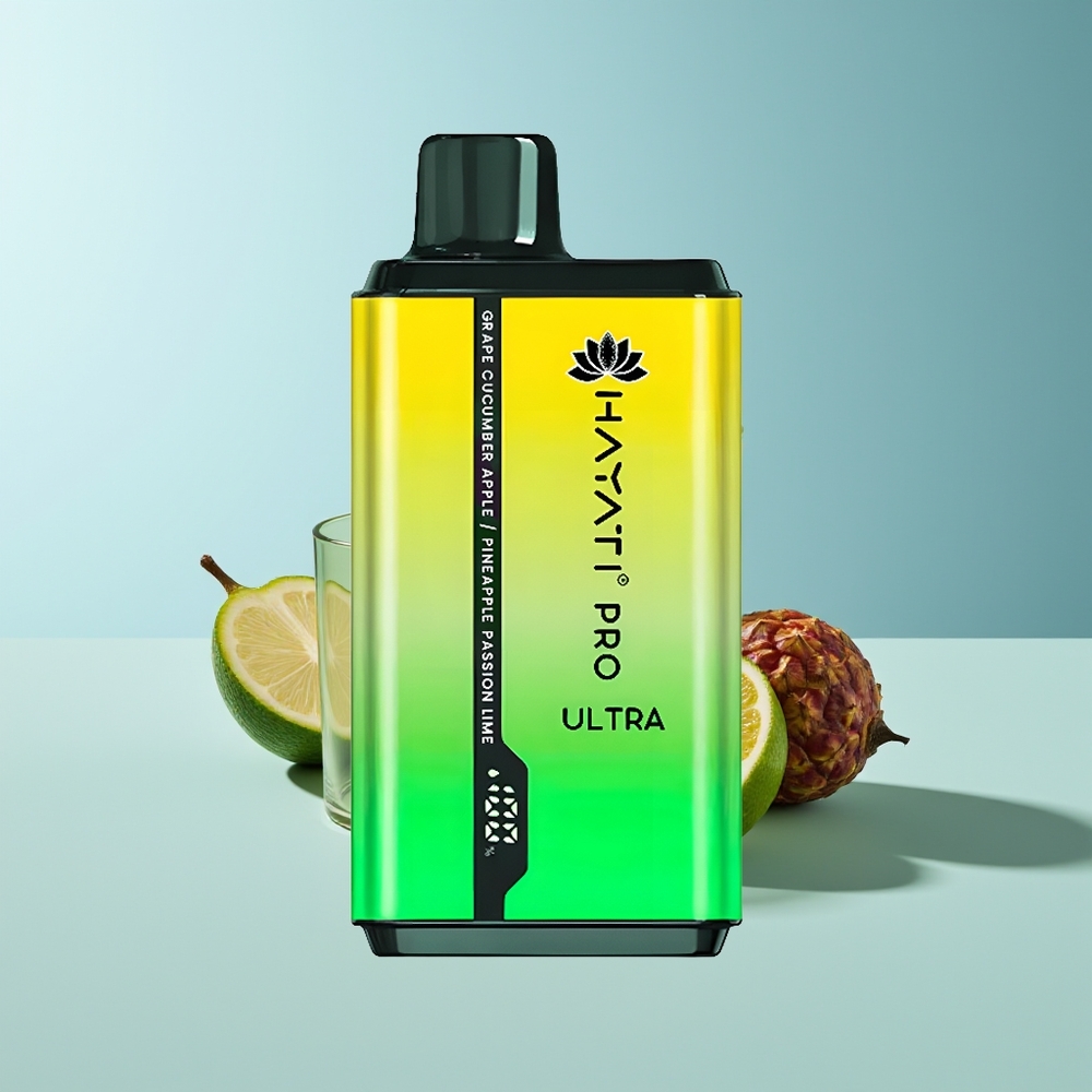 Hayati Pro Ultra 15000 Trauben Gurke Apfel Ananas Leidenschaft Lim 850mAh 2%
